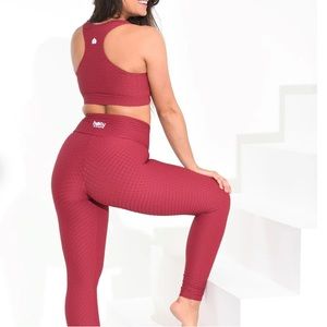 Booty By Brabants Croco Skin Crimson Red Set